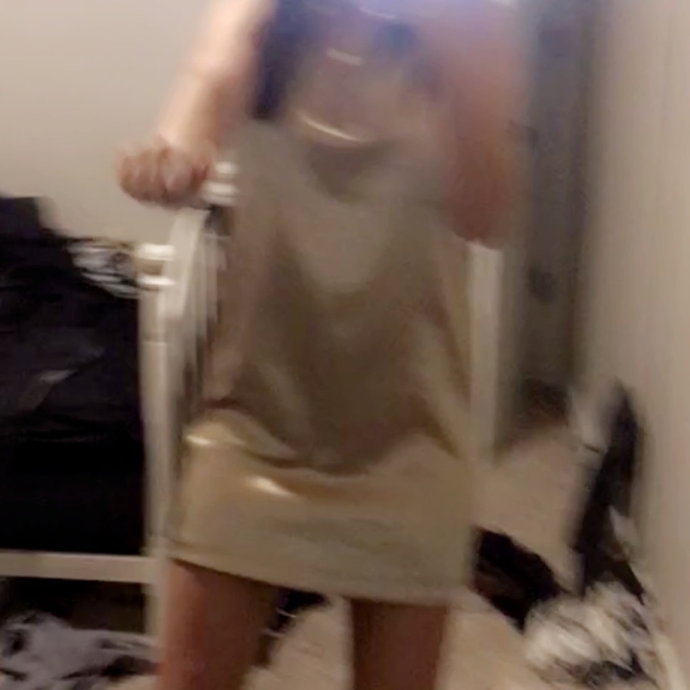 Gold forever 21 dress